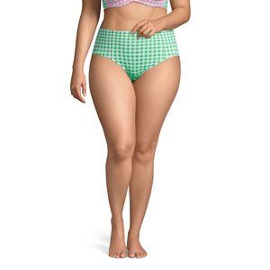 Lands' End Women's Plus Size Chlorine Resistant Retro High Waisted Bikini
